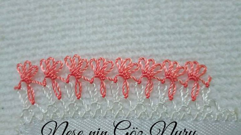 Kolay ve Gösterişli İğne Oyası Sıralı Model Anlatımı